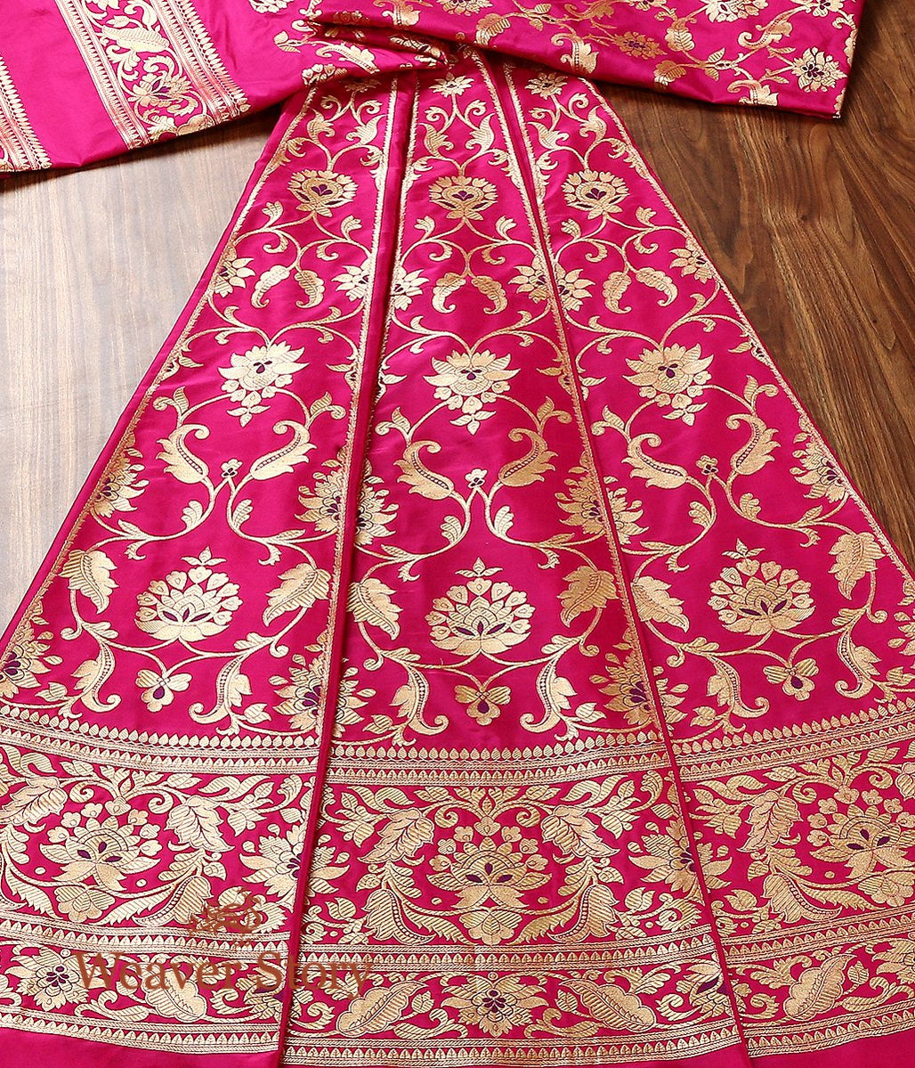 Handloom_Pink_Katan_Silk_Banarasi_Lehenga_with_Meenakari_work_WeaverStory_03