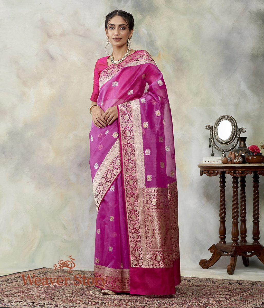 Handwoven_Kora_Banarasi_Saree_with_kadhwa_Booti_WeaverStory_02