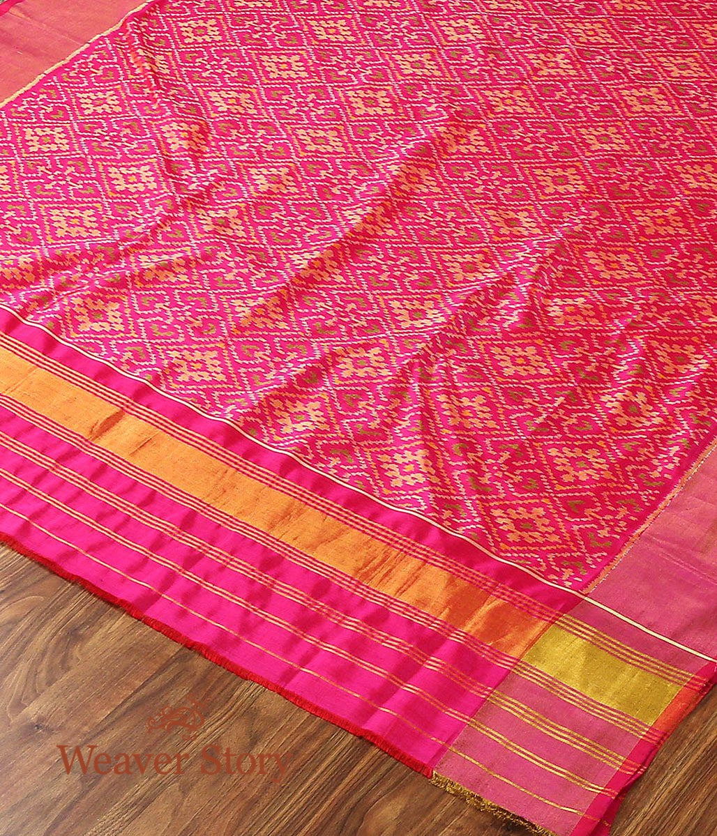 Handloom_Pink_Patola_Dupatta_WeaverStory_02