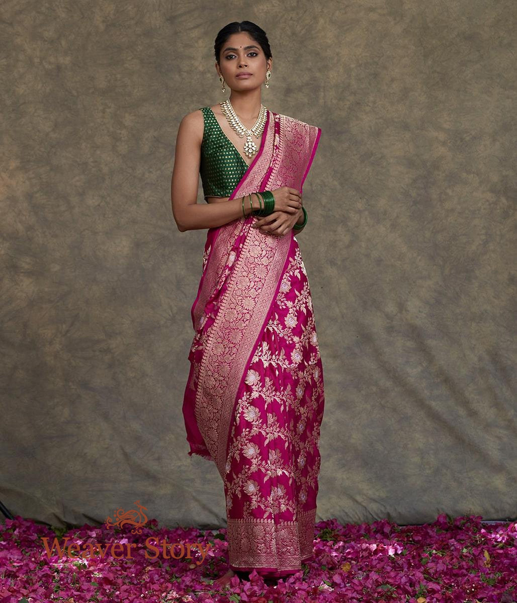 Handwoven_Rani_Pink_Anaar_Jangla_Saree_WeaverStory_02