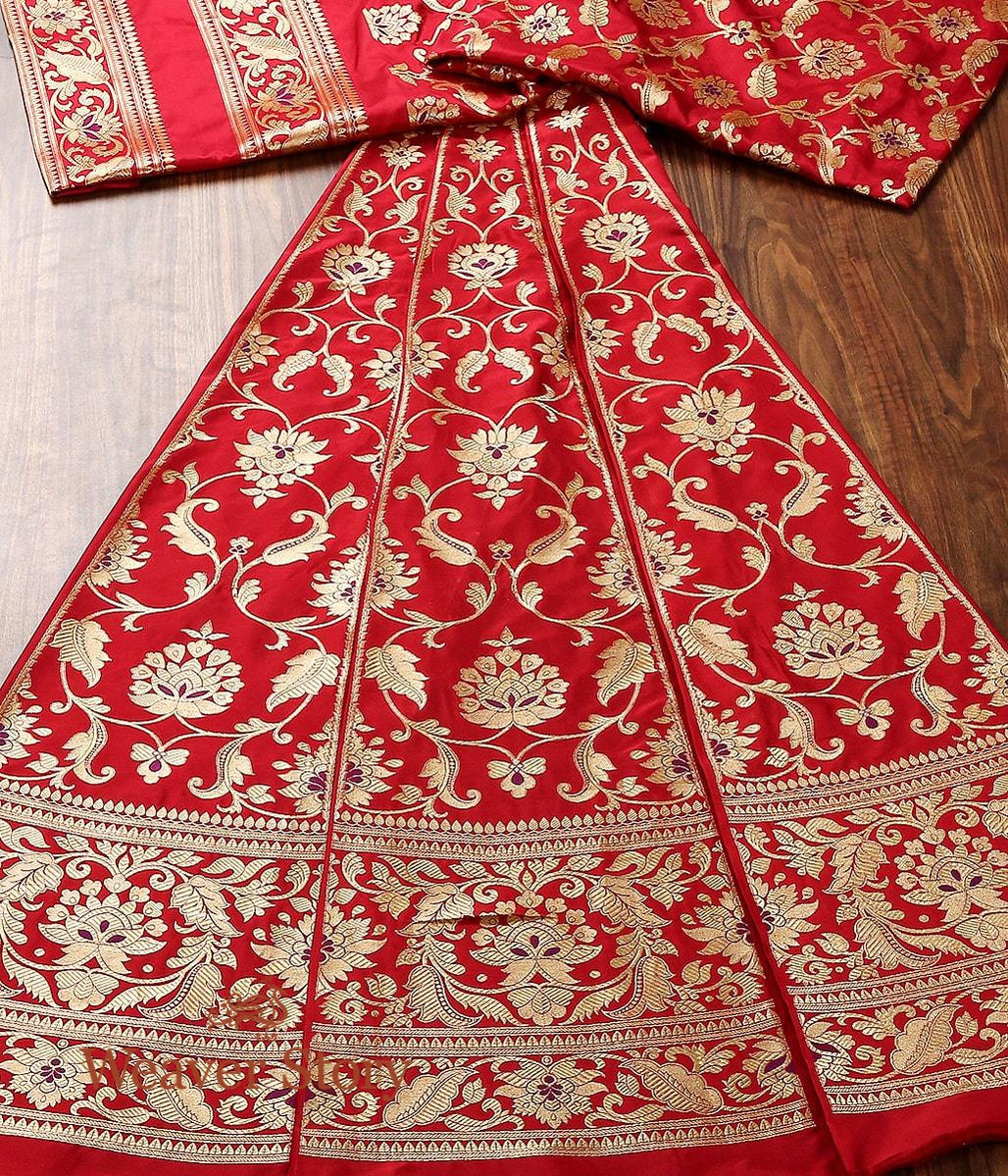 Handloom_Red_Banarasi_Lehenga_with_Purple_Meenakari_WeaverStory_02