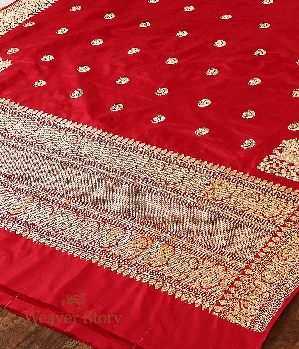 Handloom_Red_Chaand_Boota_Dupatta_WeaverStory_03