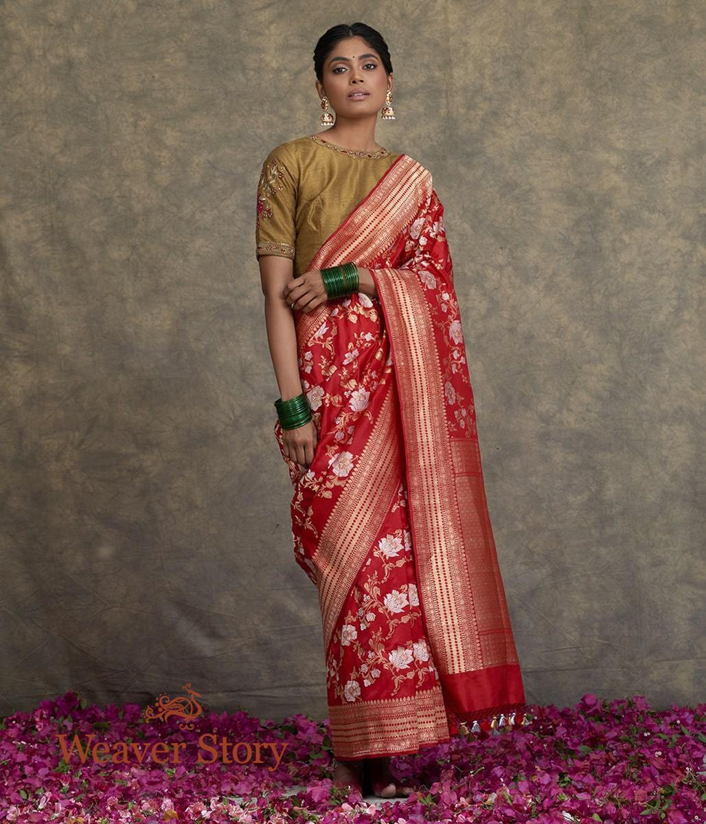 Handwoven_Red_Sona_Rupa_Jangla_Saree_WeaverStory_02