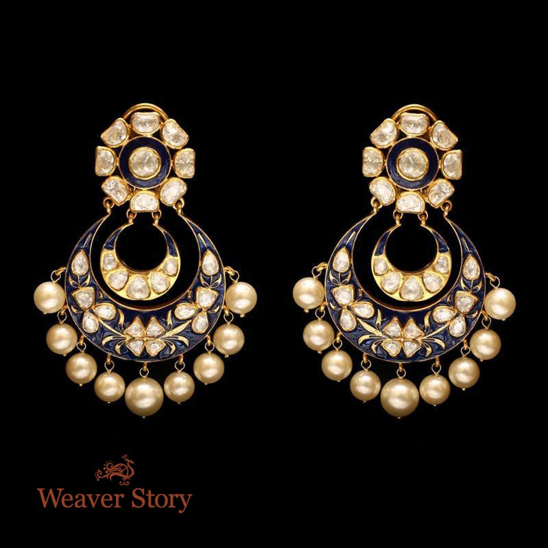 Neeli_Chaandbala_with_Moissanite_Polki_Hand_Crafted_in_Pure_Silver_WeaverStory_02