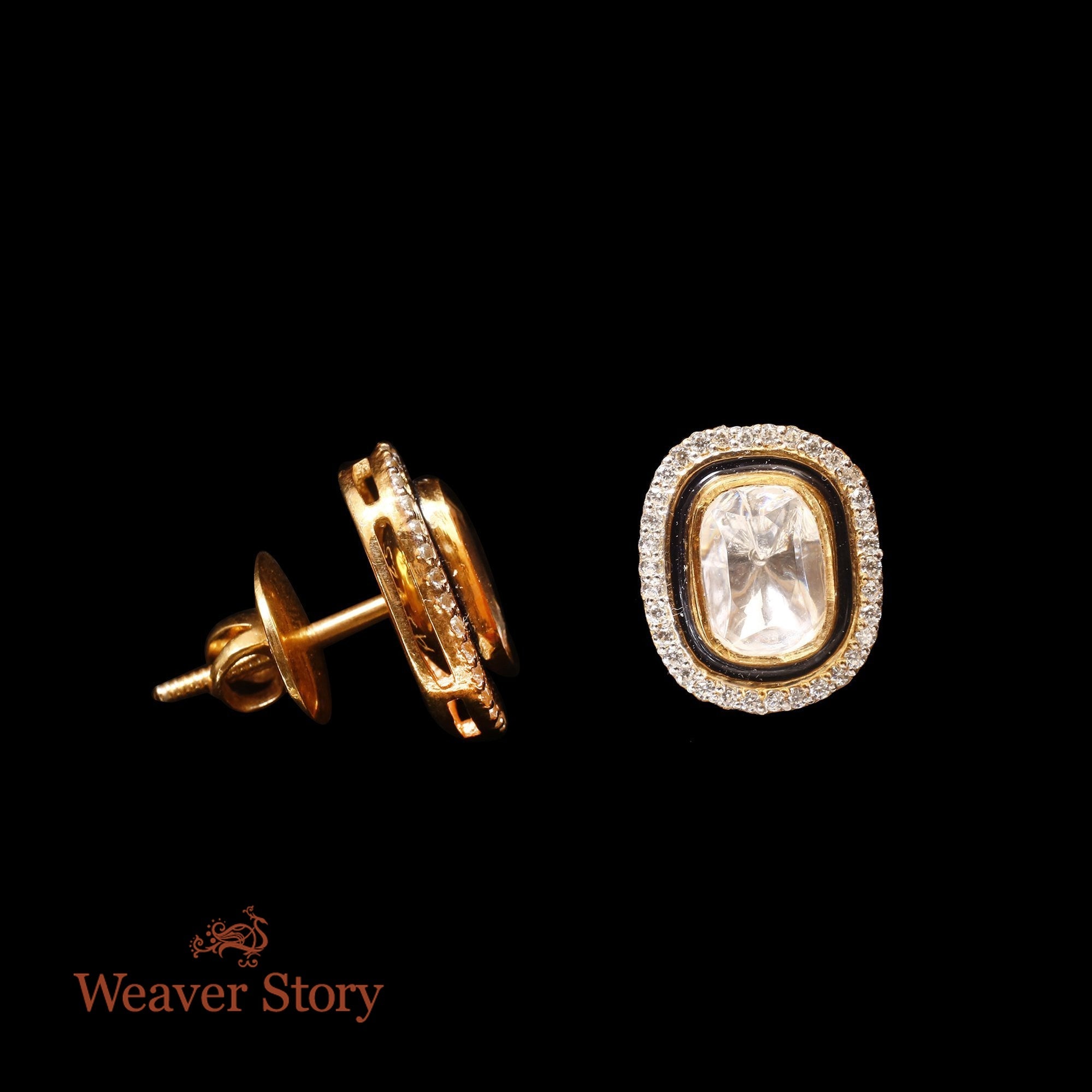 Seher_Earrings_with_Moissanite_Polki_Crafted_in_Pure_Silver_WeaverStory_02