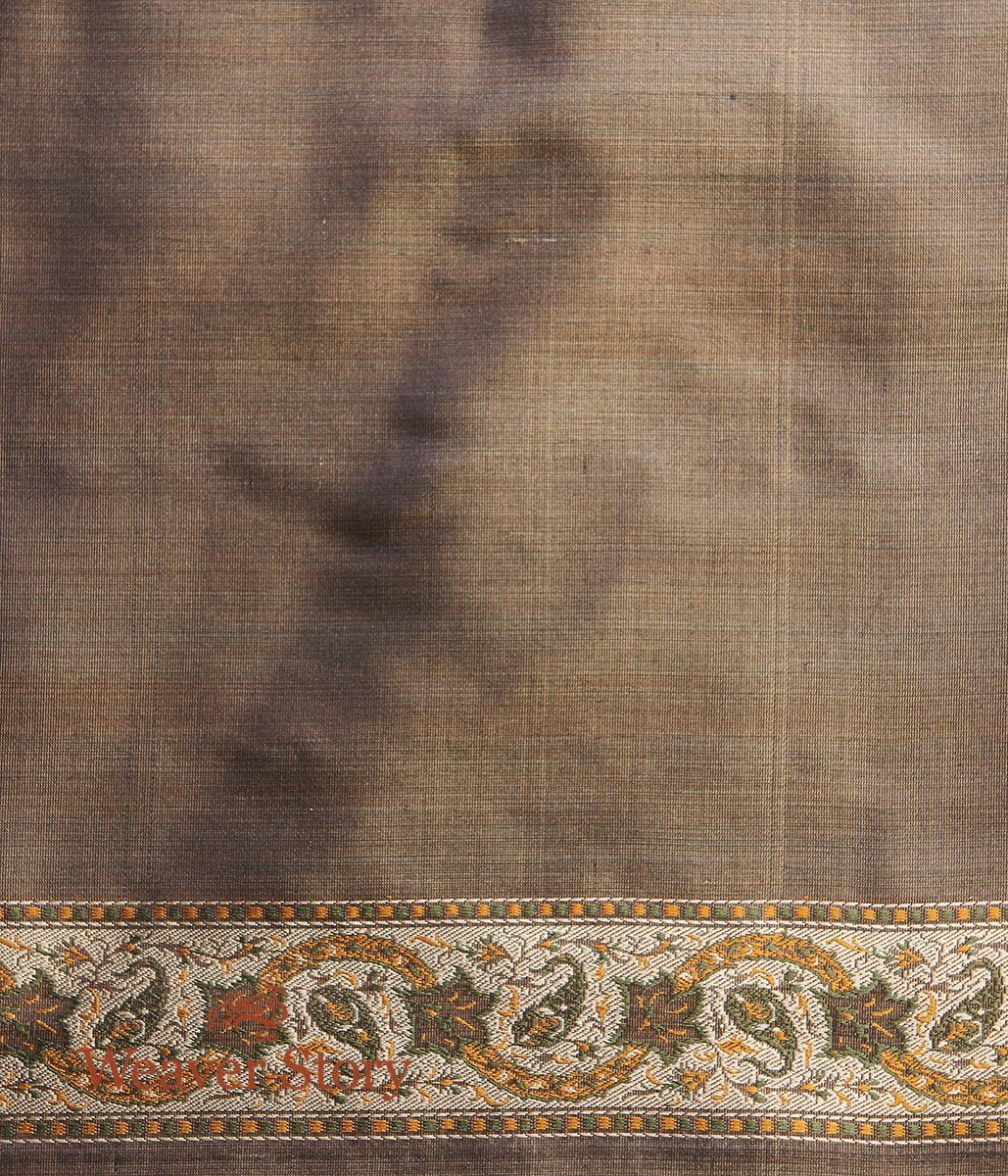 Handloom_Brown_and_Black_Dual_Tone_Jamawar_Tanchoi_Saree_WeaverStory_05
