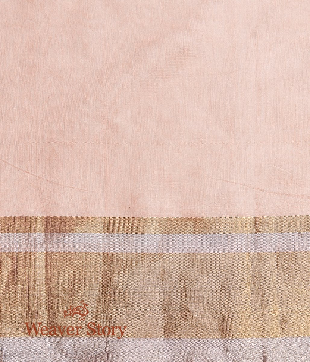 Handwoven_Light_Blue_Chanderi_Silk_Saree_with_Gold_and_Silver_Zari_Floral_Jaal_WeaverStory_05