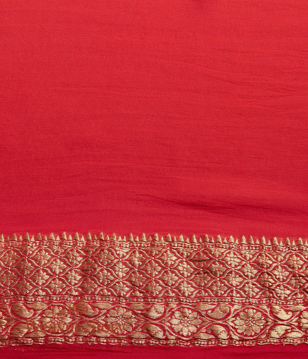 Handwoven_Red_Banarasi_Georgette_Patola_Saree_WeaverStory_05