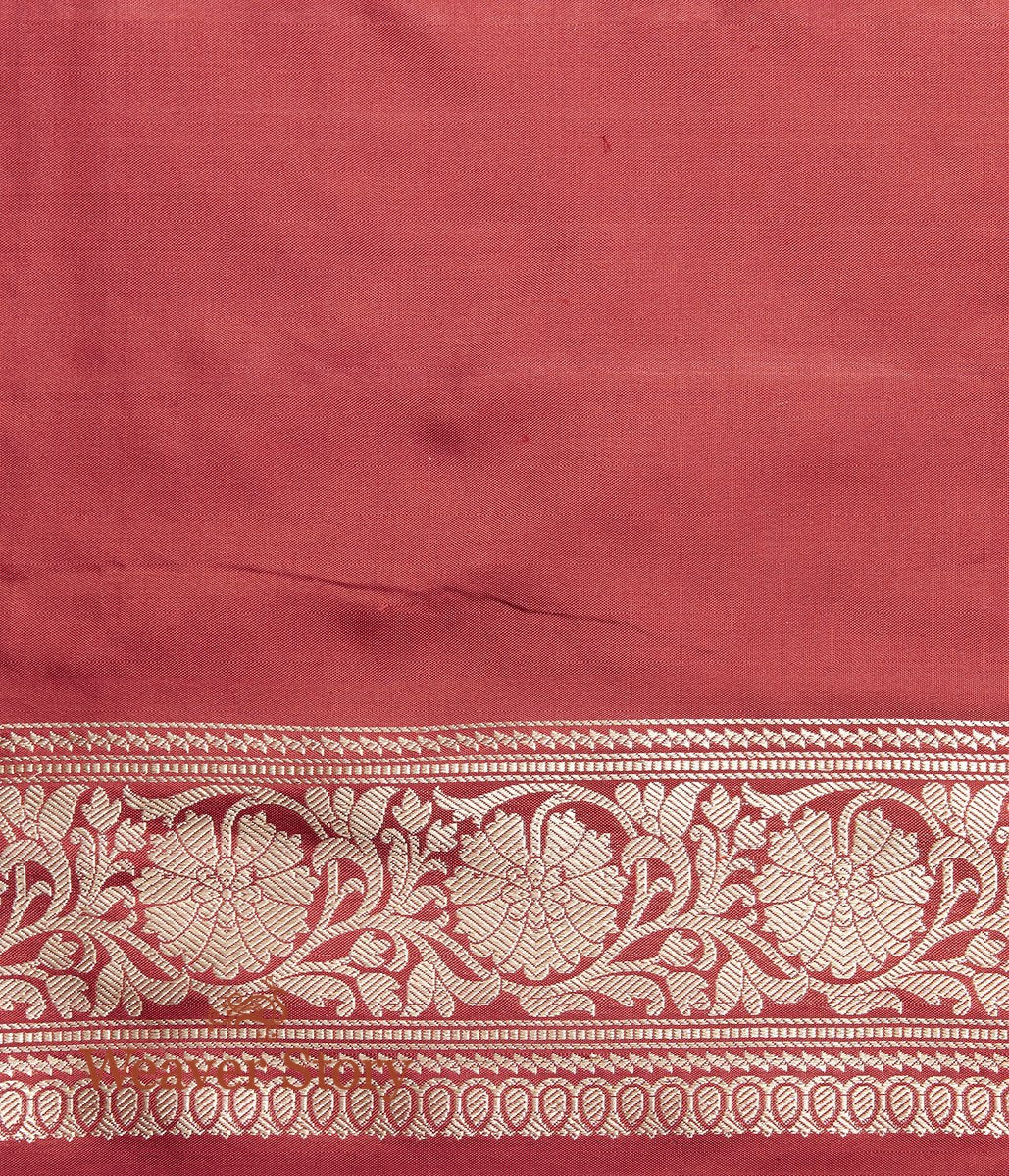 Handwoven_Wine_Banarasi_Saree_with_Kadhwa_Booti_and_Floral_Border_Woven_in_Gold_Zari_WeaverStory_05