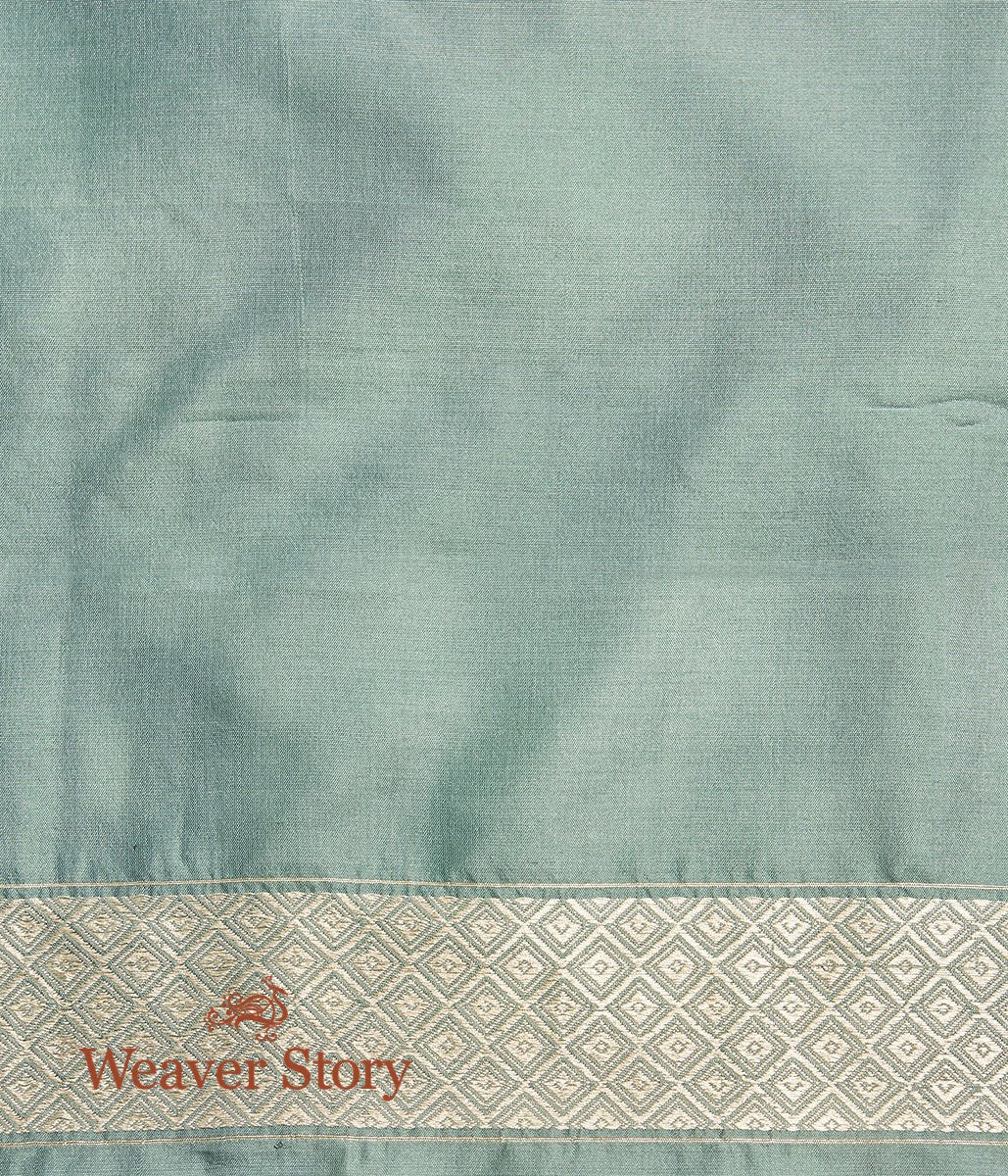 Handwoven_Sage_Green_Banarasi_Saree_with_Meenakari_Jaal_WeaverStory_05