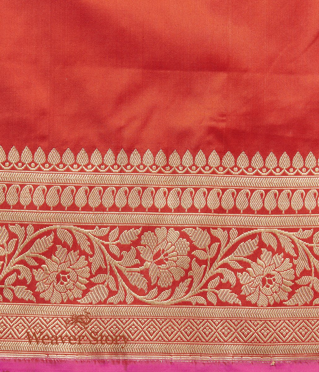 Handwoven_Chilly_Red_Banarasi_Jangla_Saree_with_Meenakari_WeaverStory_05