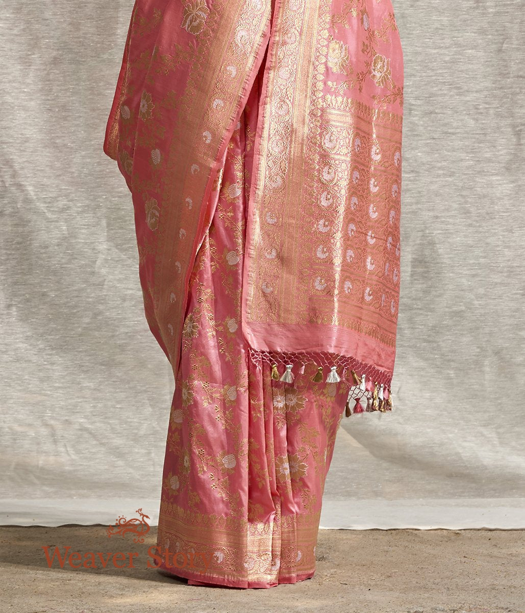 Handwoven_Rose_Pink_Banarasi_Jangla_Saree_with_Meenakari_WeaverStory_04