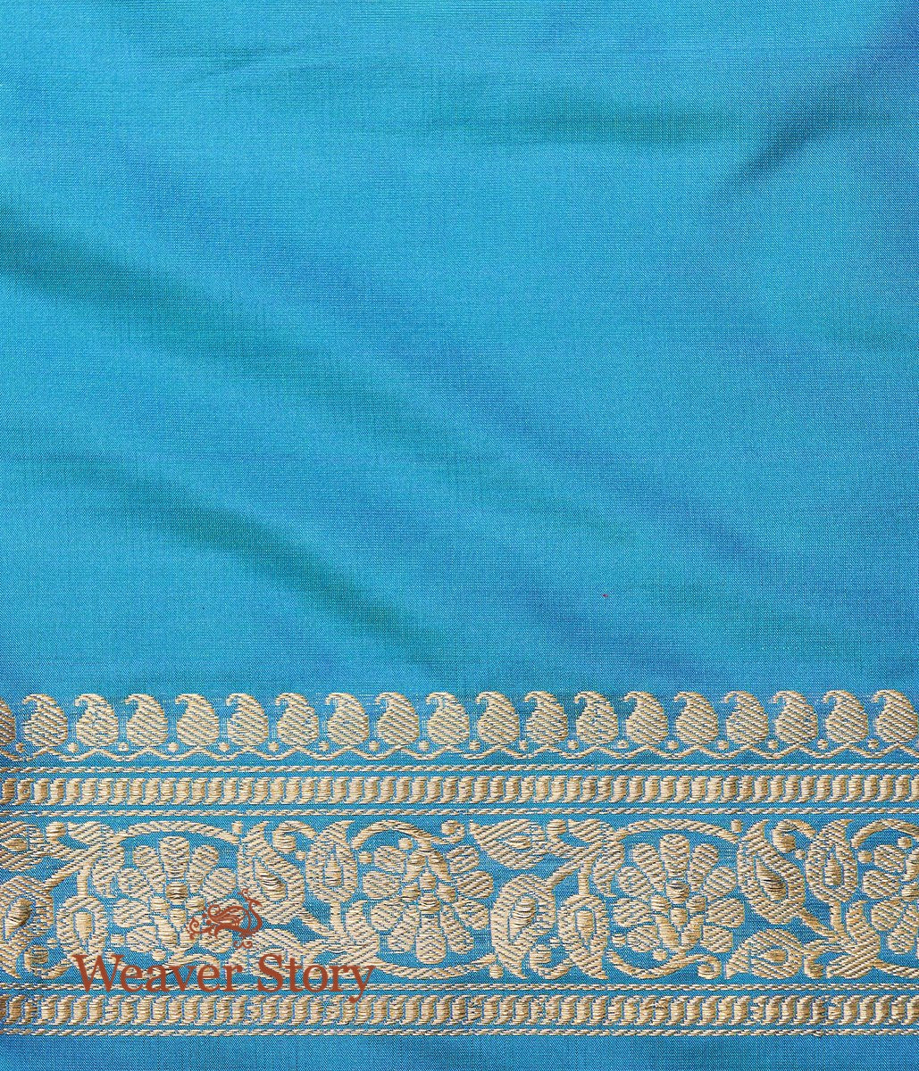 Handwoven_Blue_Banarasi_Saree_with_Kadhwa_Booti_with_Sona_Rupa_Zari_WeaverStory_05
