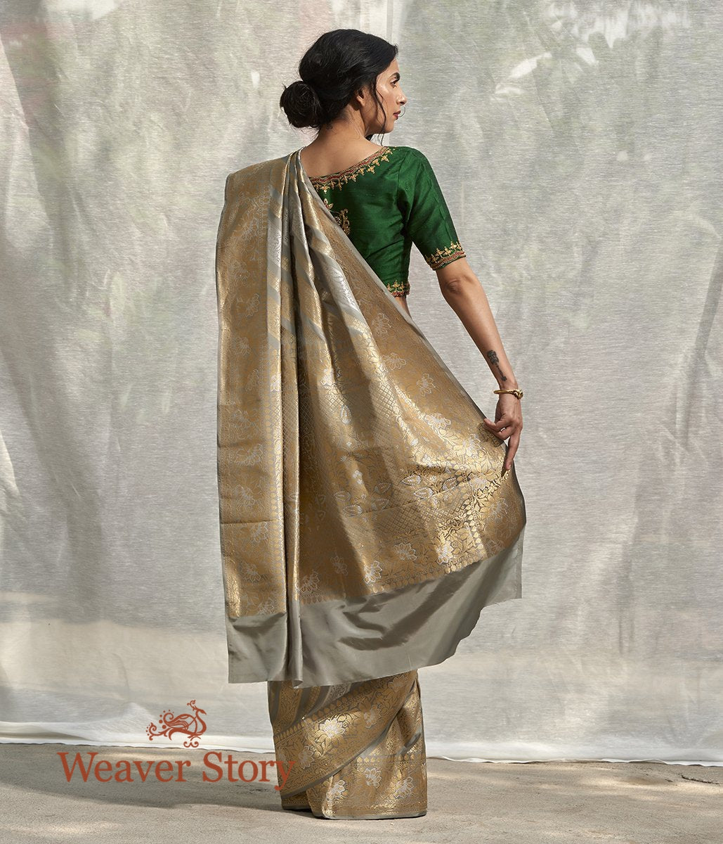 Handloom_Grey_Banarasi_Saree_with_Gold_and_Silver_Kadhwa_Weave_WeaverStory_03