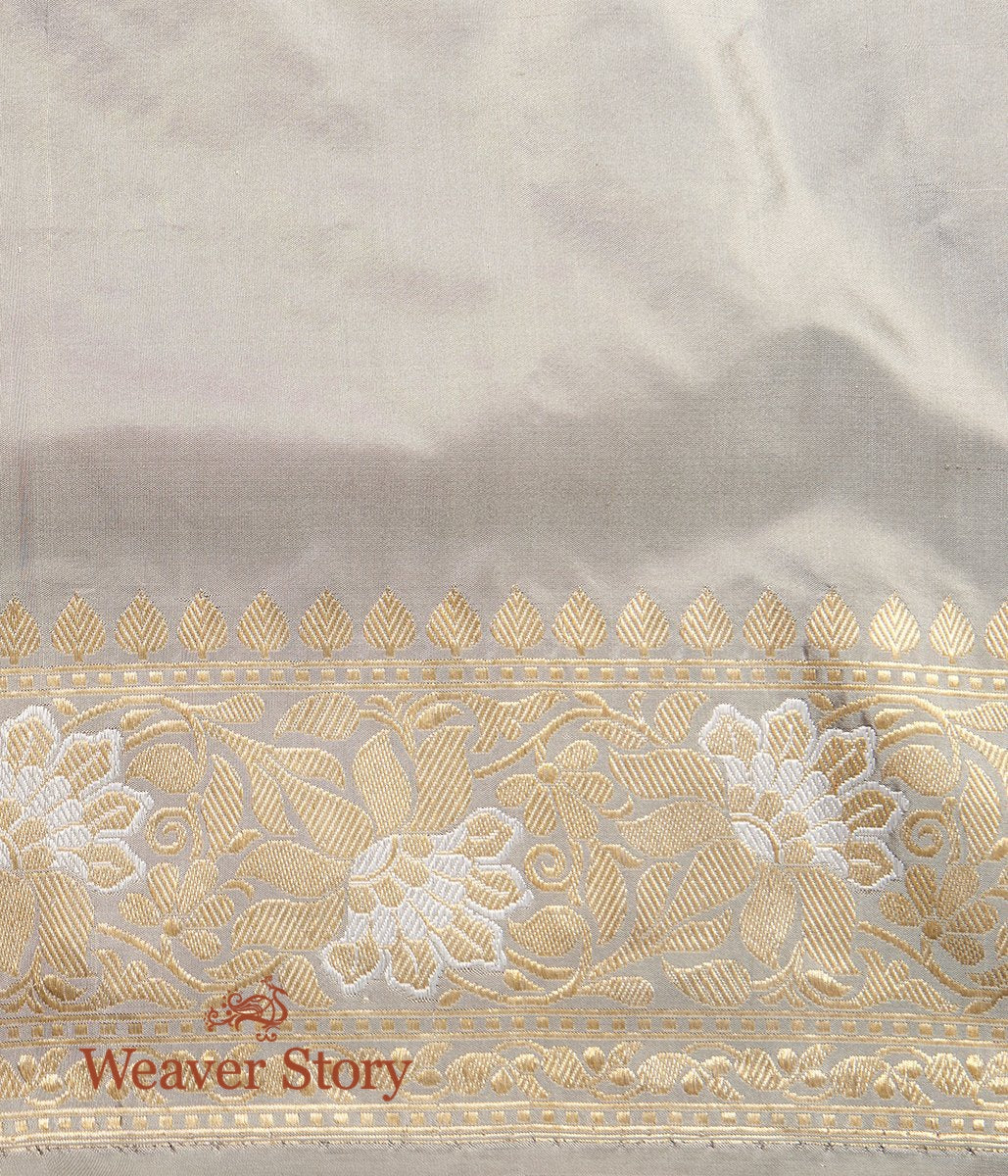 Handloom_Grey_Banarasi_Saree_with_Gold_and_Silver_Kadhwa_Weave_WeaverStory_05
