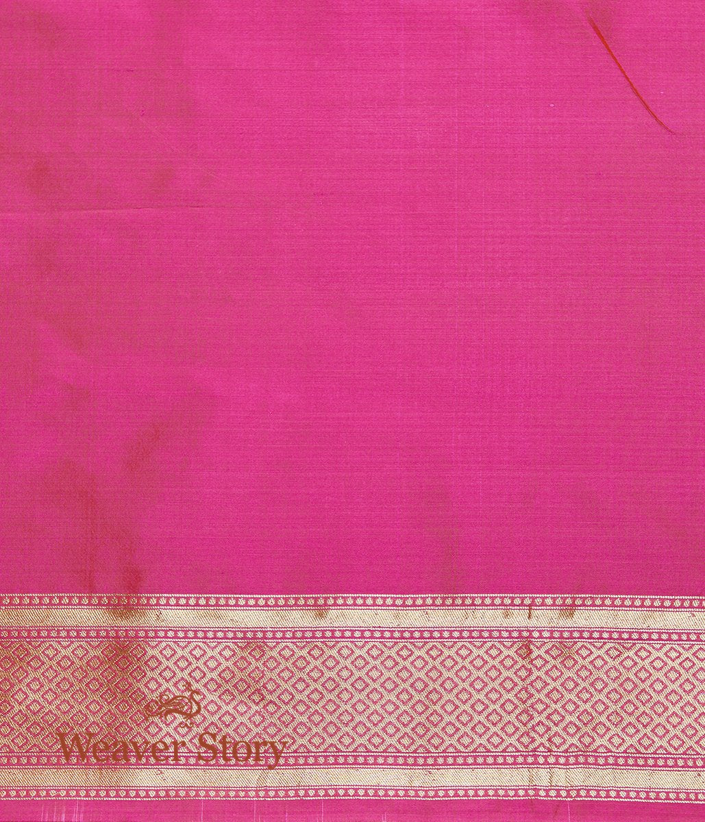 Handwoven_Pink_Banarasi_Tanchoi_Saree_with_Woven_Zari_Jaal_WeaverStory_05