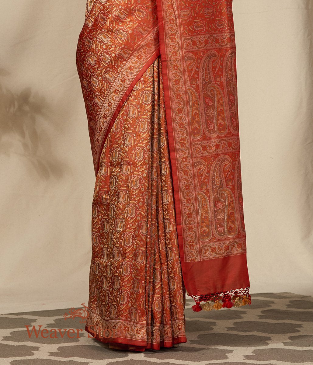 Handwoven_Red_Banarasi_Jamawar_Saree_with_Woven_Paisleys_WeaverStory_04