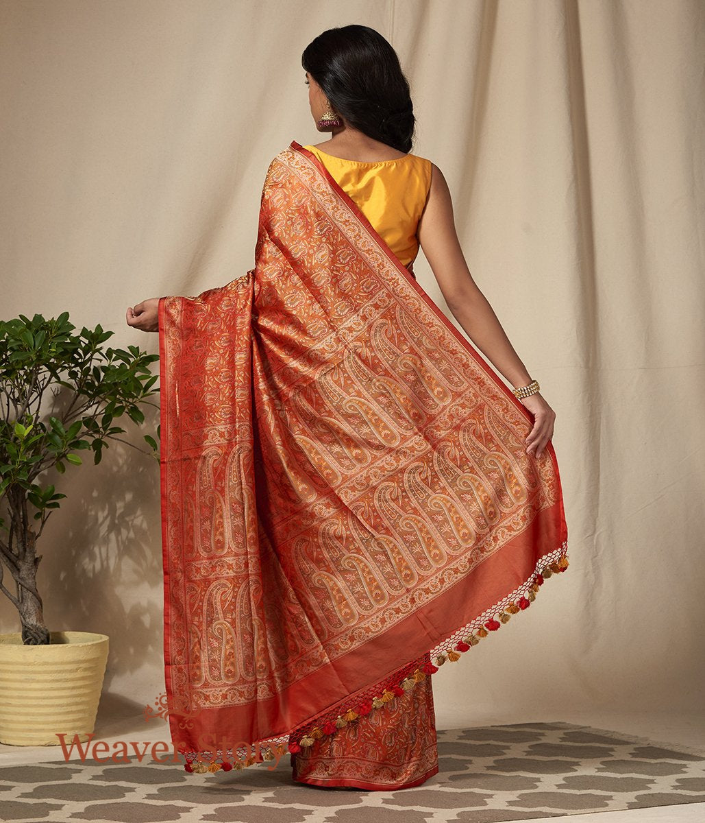 Handwoven_Red_Banarasi_Jamawar_Saree_with_Woven_Paisleys_WeaverStory_03