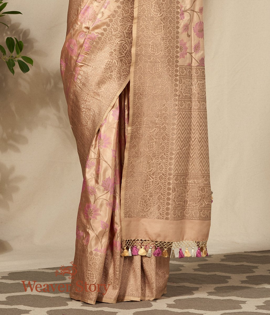 Handwoven_Beige_and_Pink_Banarasi_Saree_with_Meenkari_Jaal_WeaverStory_04
