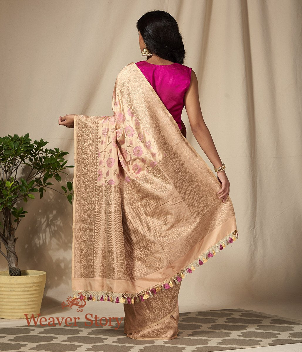 Handwoven_Beige_and_Pink_Banarasi_Saree_with_Meenkari_Jaal_WeaverStory_03