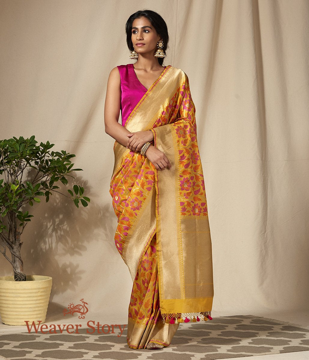 Handwoven_Mustard_and_Orange_Meenakari_Jaal_WeaverStory_02