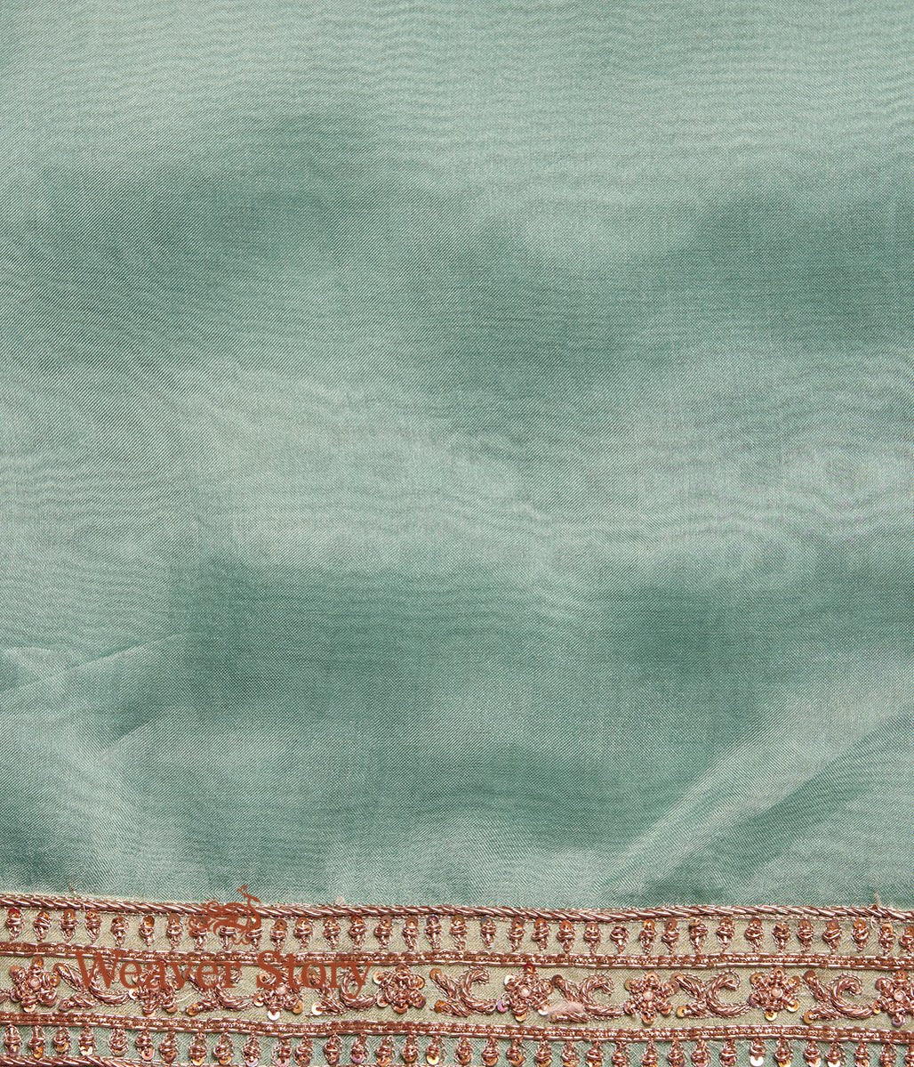 Aqua_Blue_Hand_Embroidered_Organza_Saree_with_Zardozi_Borders_WeaverStory_05