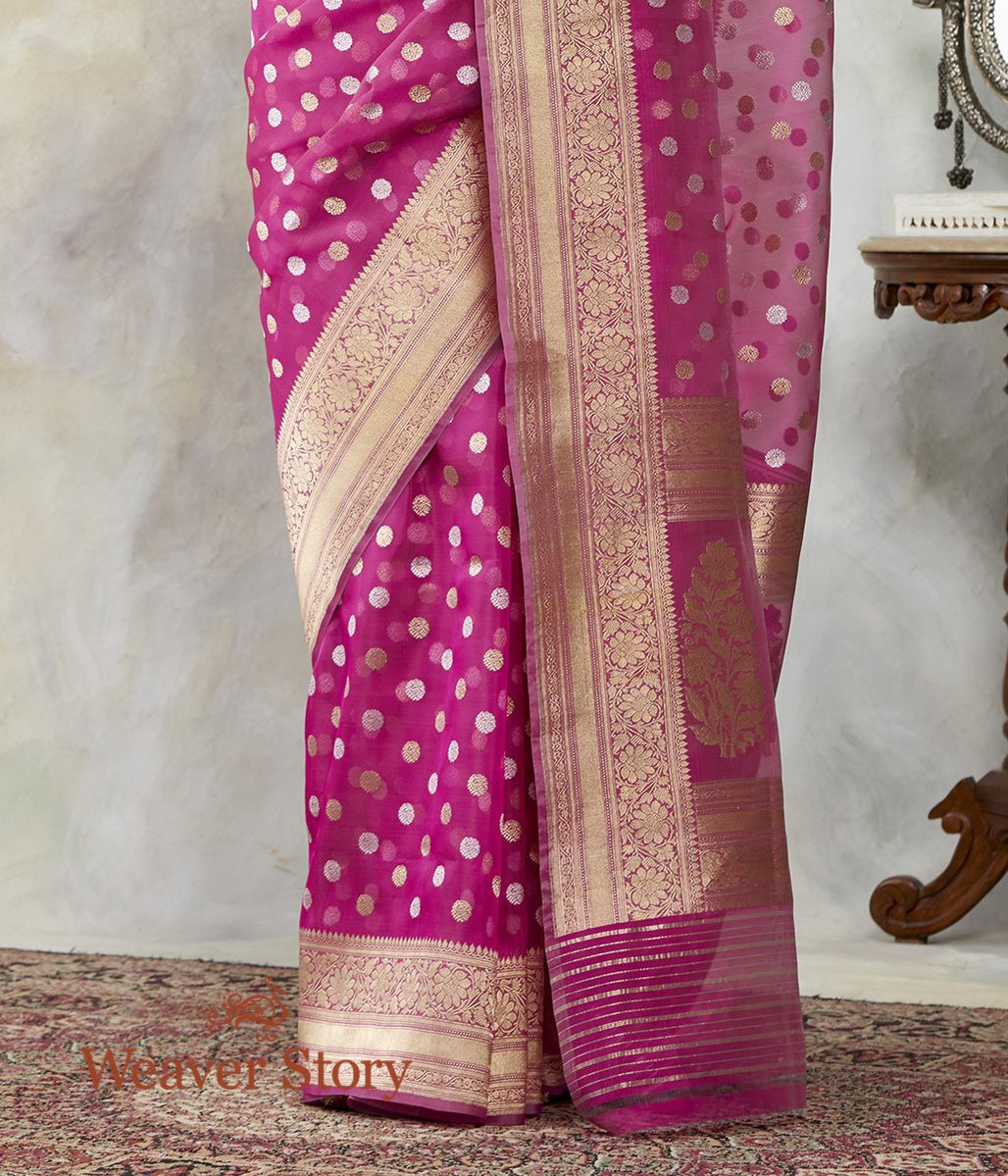 Handwoven_Berry_Pink_Kora_Silk_Banarasi_Saree_with_Kadhwa_Asharfi_Booti_WeaverStory_04