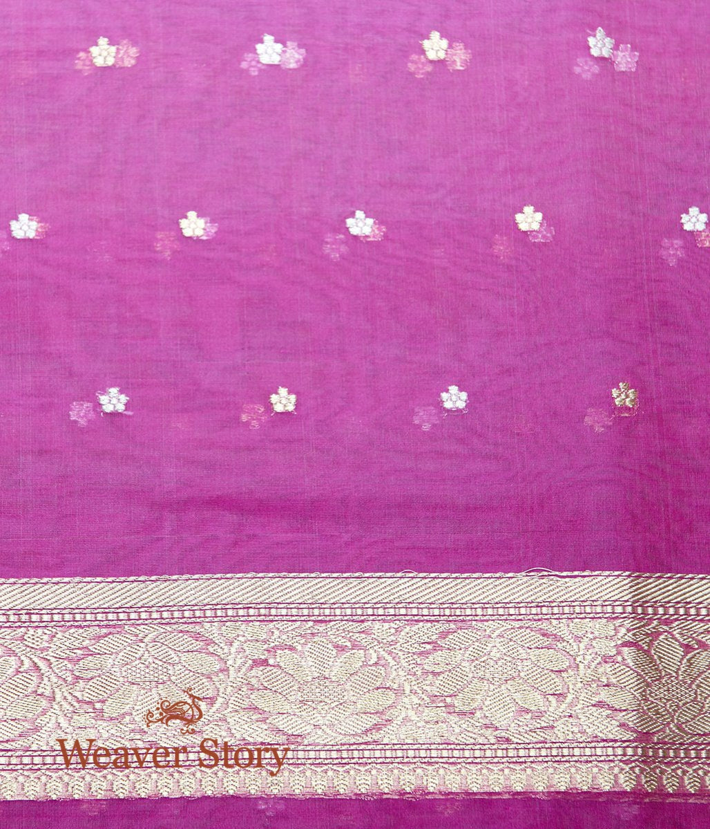 Handwoven_Berry_Pink_Kora_Silk_Banarasi_Saree_with_Kadhwa_Asharfi_Booti_WeaverStory_05