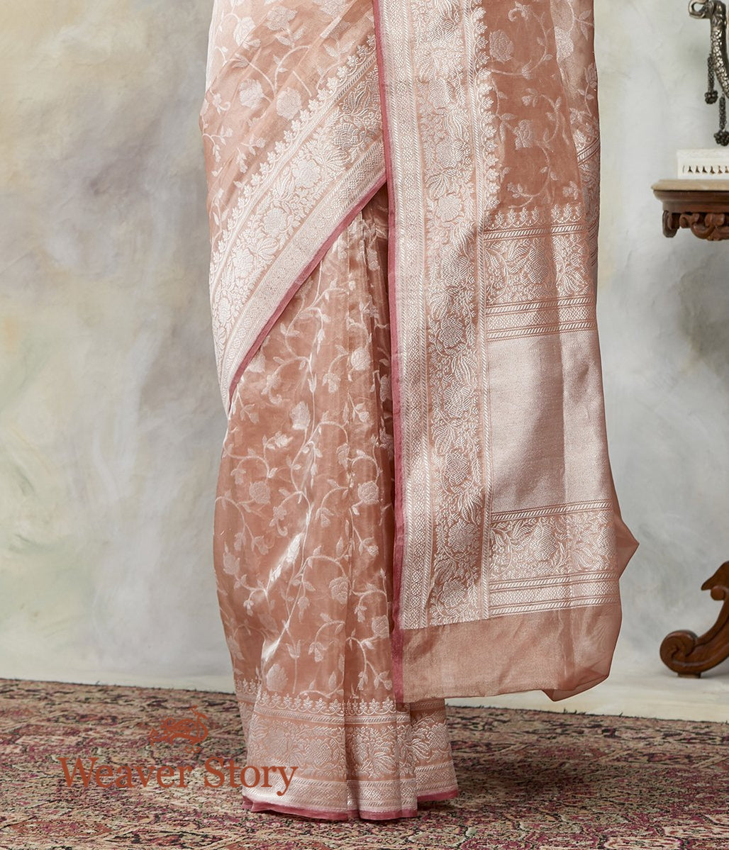Handloom_Soft_Peach_Cotton_Tissue_Jaal_Woven_with_Silver_Zari_WeaverStory_04