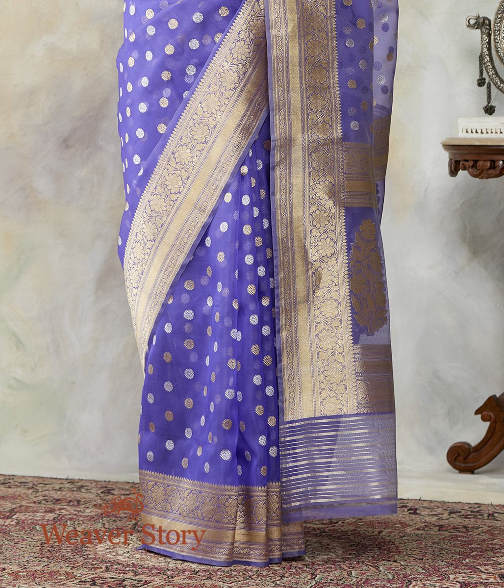Handwoven_Lavender_Kora_Silk_Banarasi_Saree_with_Kadhwa_Asharfi_Booti_WeaverStory_04