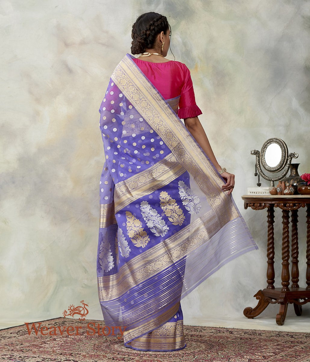 Handwoven_Lavender_Kora_Silk_Banarasi_Saree_with_Kadhwa_Asharfi_Booti_WeaverStory_03