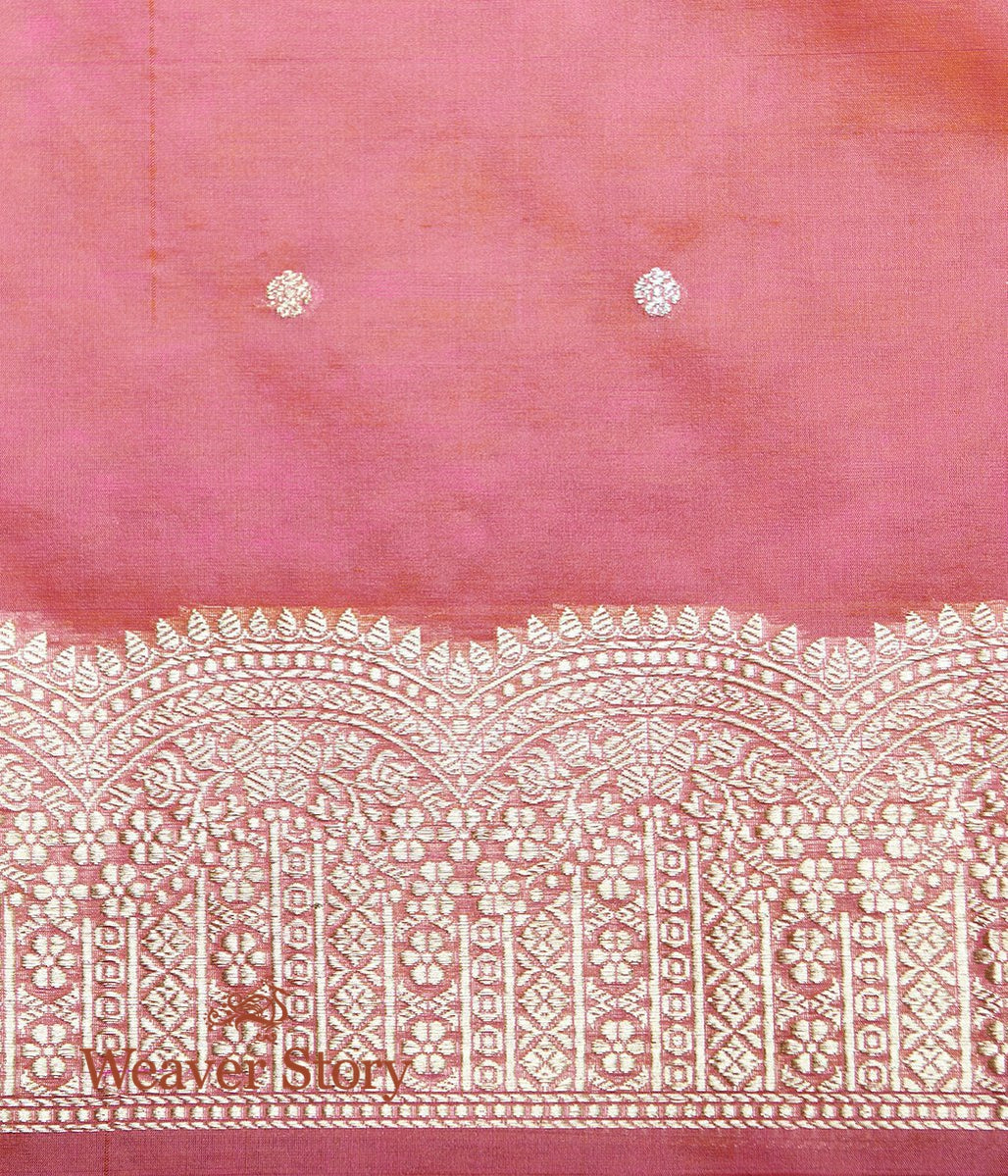 Handloom_Pink_Dual_Tone_Kora_Silk_Banarasi_with_Kadhwa_Booti_WeaverStory_05