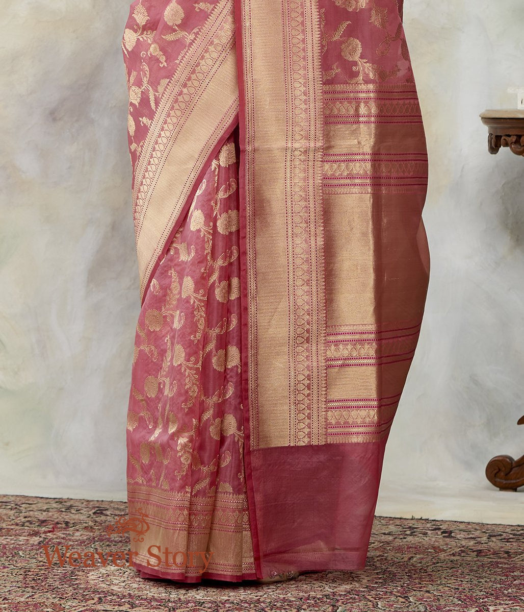 Handwoven_Apricot_Peach_Kora_Silk_Kadwa_Jangla_WeaverStory_04
