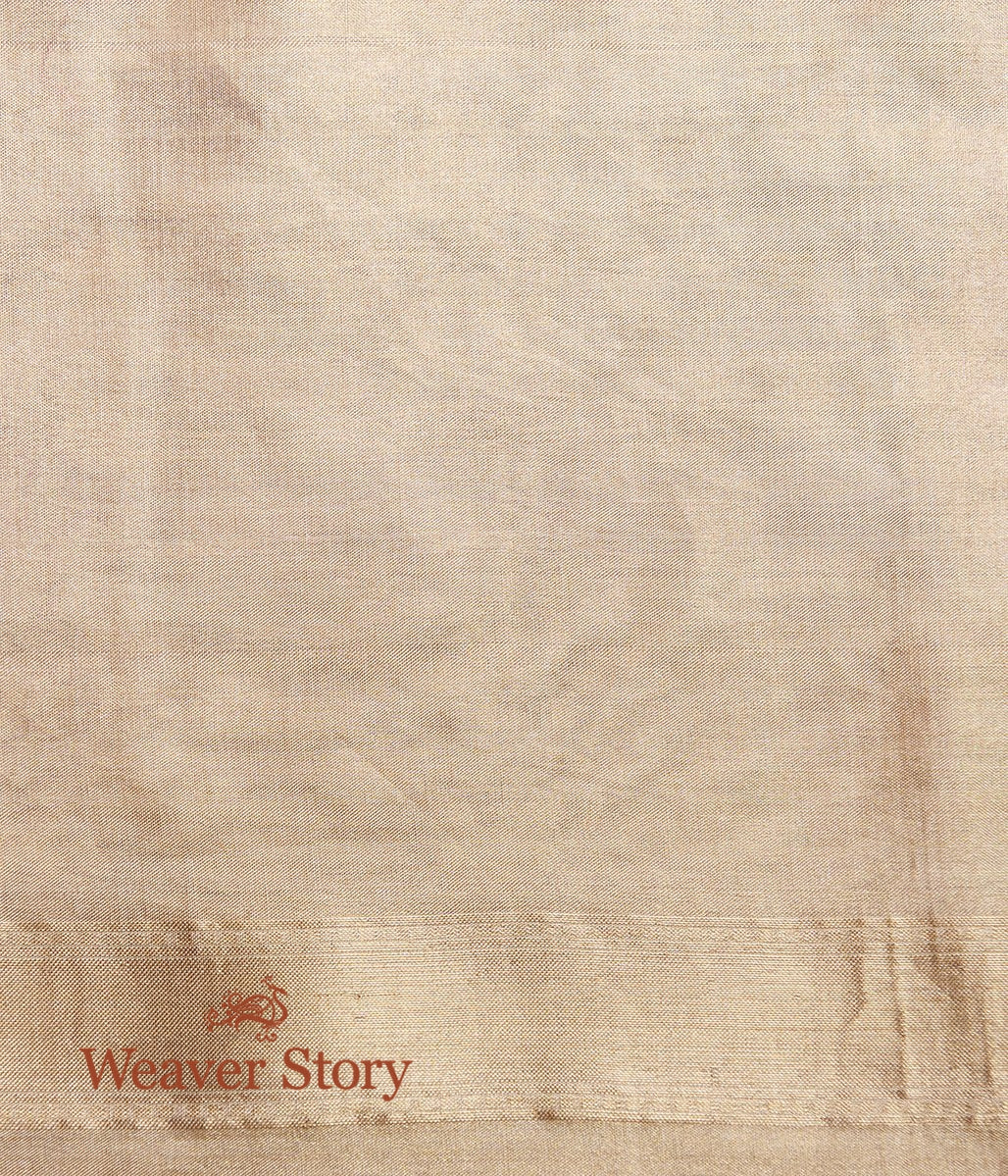 Handwoven_Beige_and_Gold_Cotton_Tissue_Banarasi_with_Zari_Polka_Bootas_WeaverStory_05