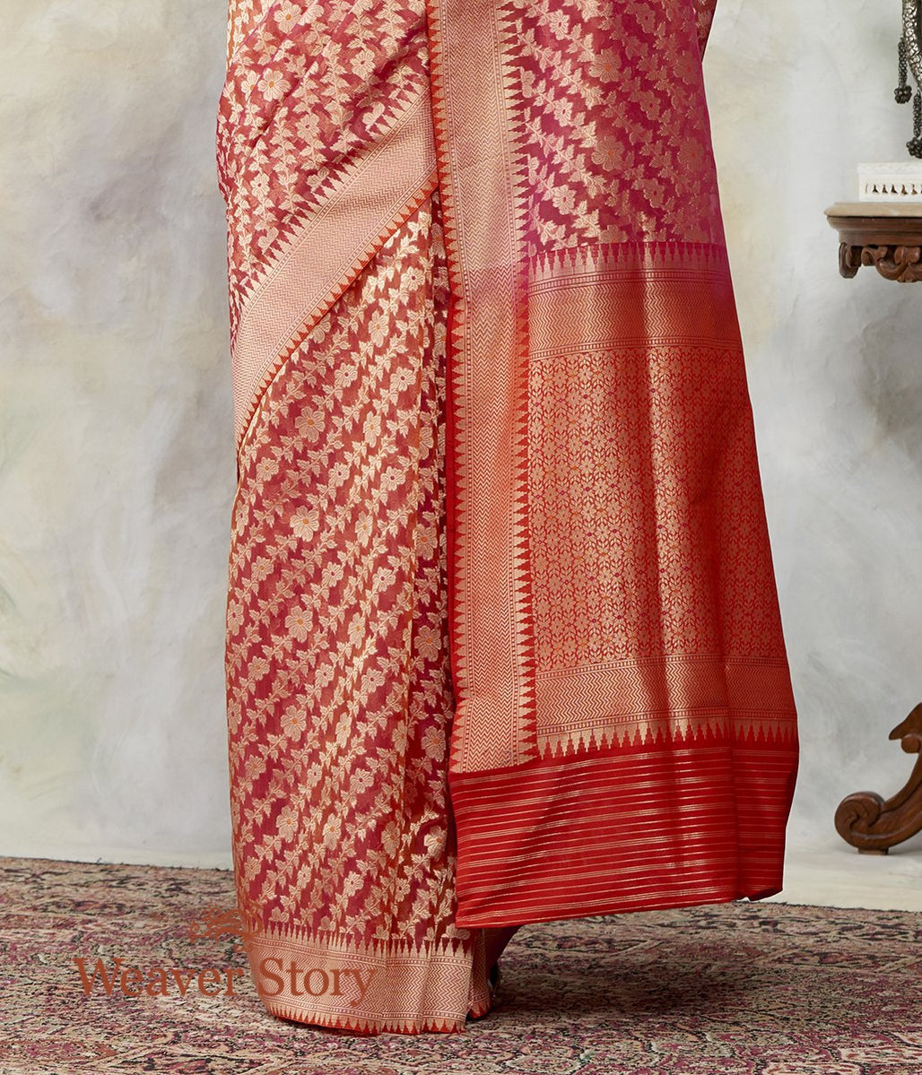 Handwoven_Brick_Red_Kora_Silk_Banarasi_Saree_with_Diagonal_Bel_WeaverStory_04