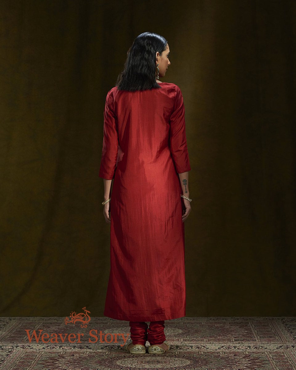 Red_Pure_Mulberry_Silk_Suit_Set_with_Zardozi_Dupatta_WeaverStory_04