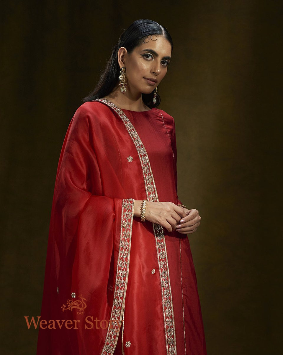 Red_Pure_Mulberry_Silk_Suit_Set_with_Zardozi_Dupatta_WeaverStory_02