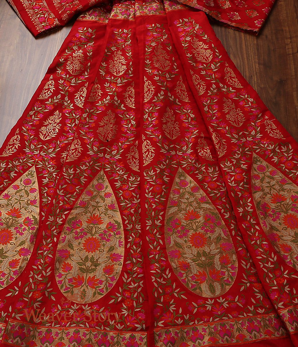 Handwoven_Banarasi_Red_with_Meenakari_Silk_WeaverStory_02