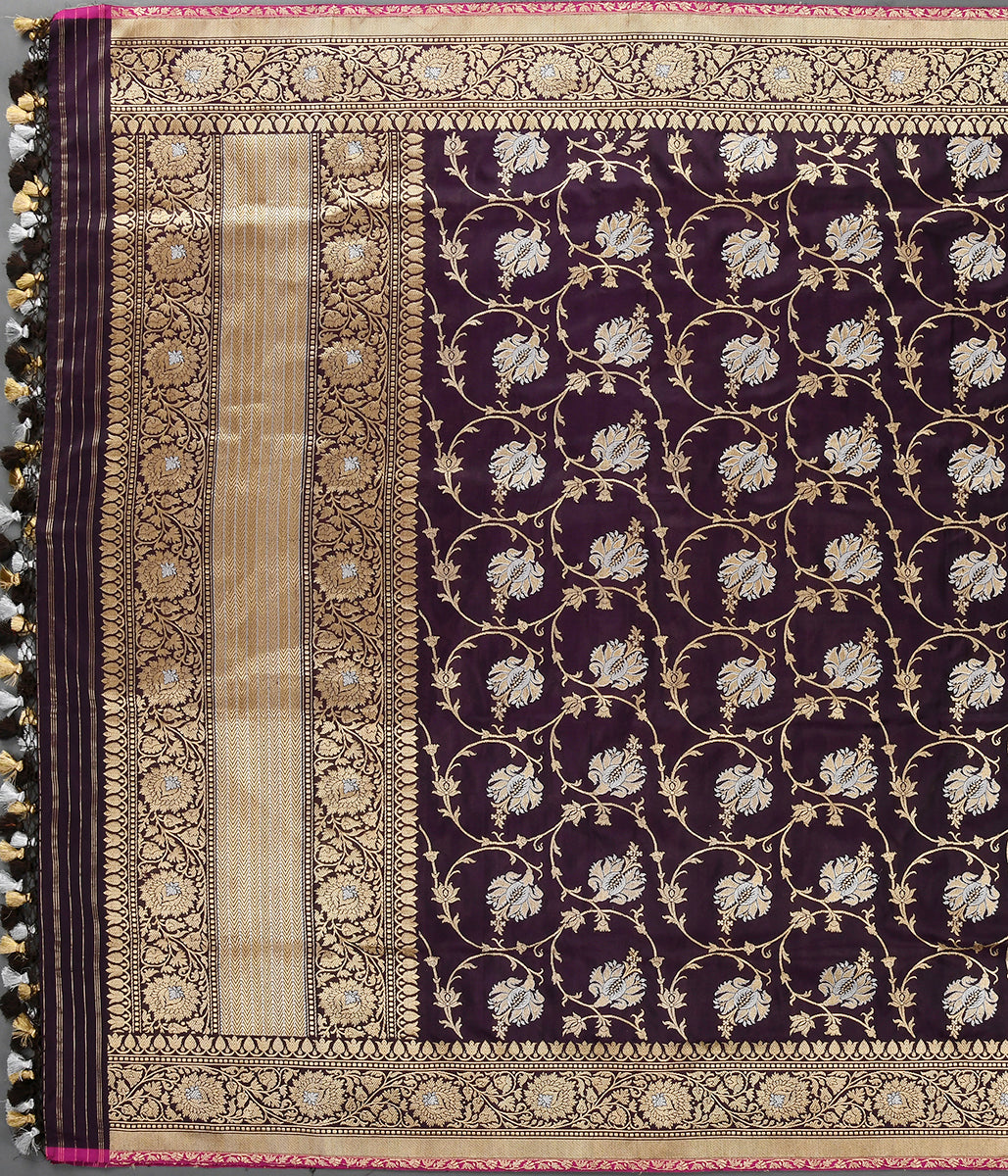 Handloom_Wine_Kadhwa_Jangla_Dupatta_WeaverStory_02