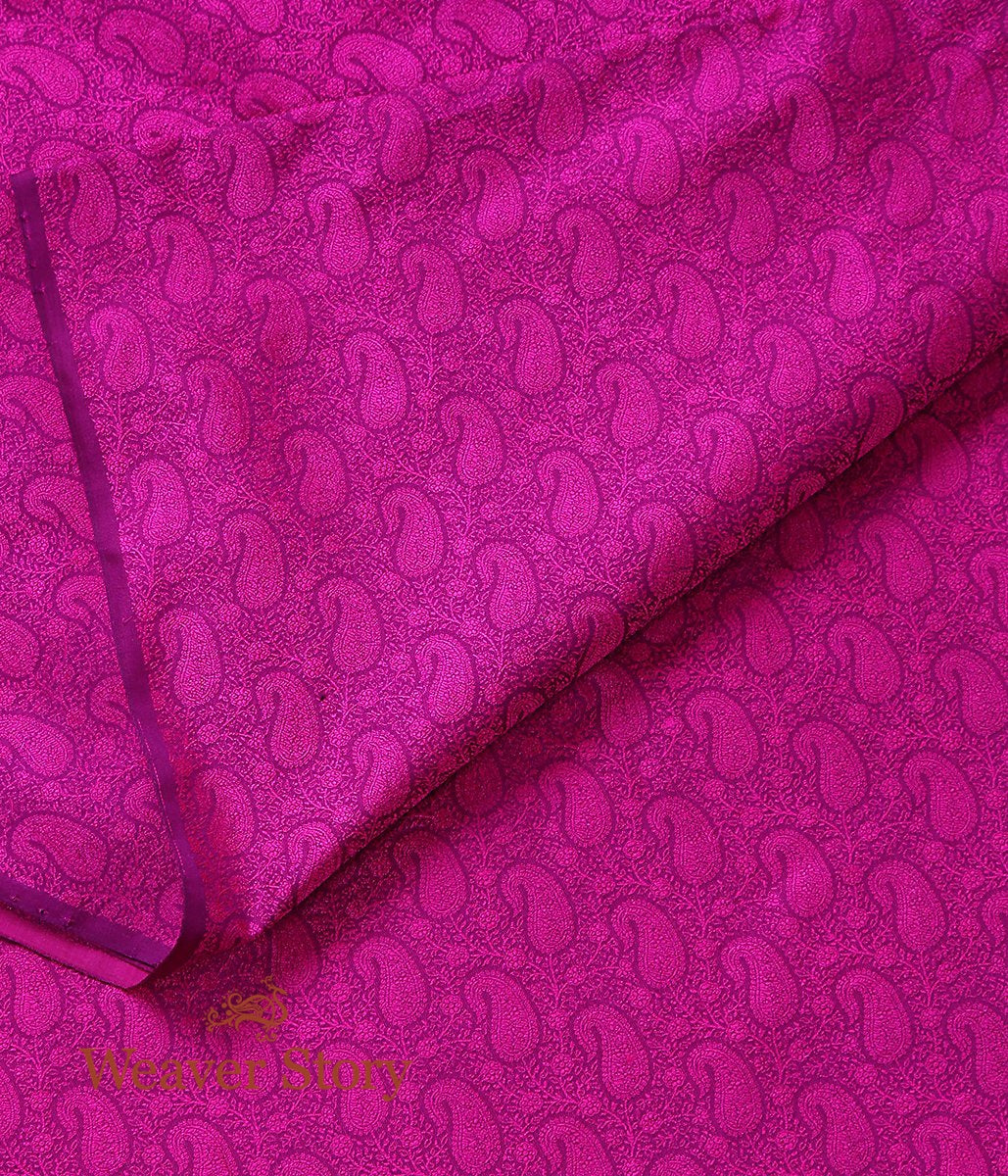 Handloom_Purple_and_Pink_Self_Tanchoi_Fabric_WeaverStory_02