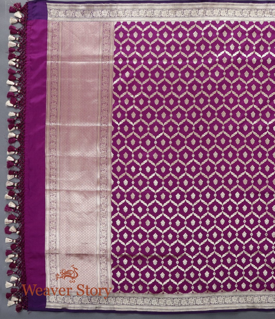 Handloom_Purple_Katan_Silk_Cutwork_Jangla_Dupatta_WeaverStory_02