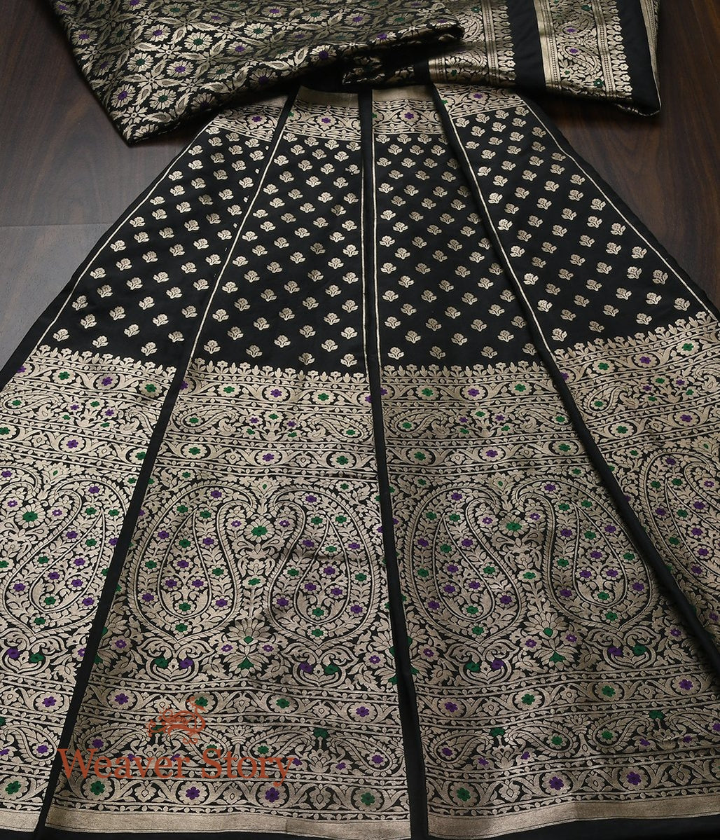 Handwoven_Black_Meenakari_Lehenga_WeaverStory_02