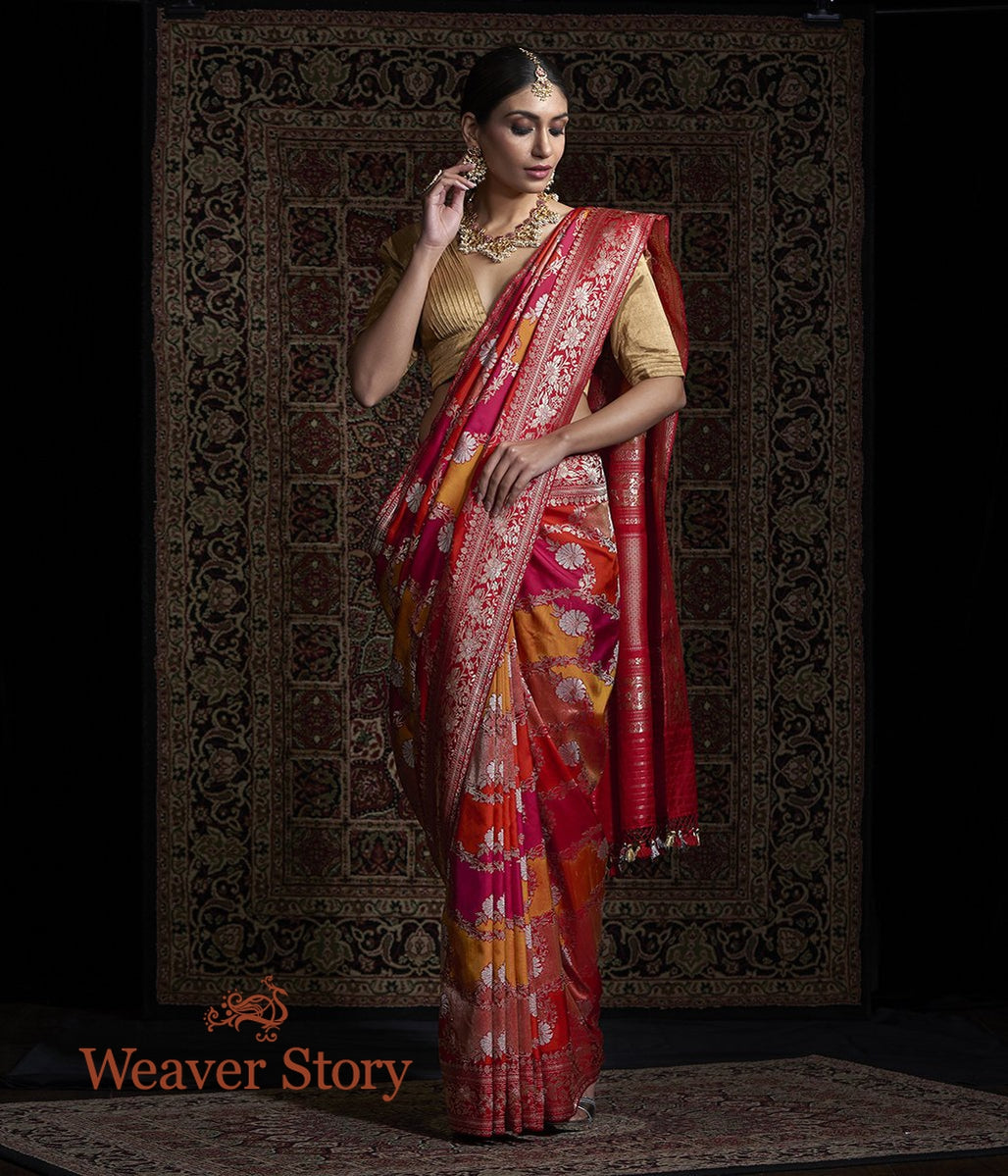 Handwoven_Red_and_Orange_Kadhwa_Rangkaat_Jangla_Saree_WeaverStory_02