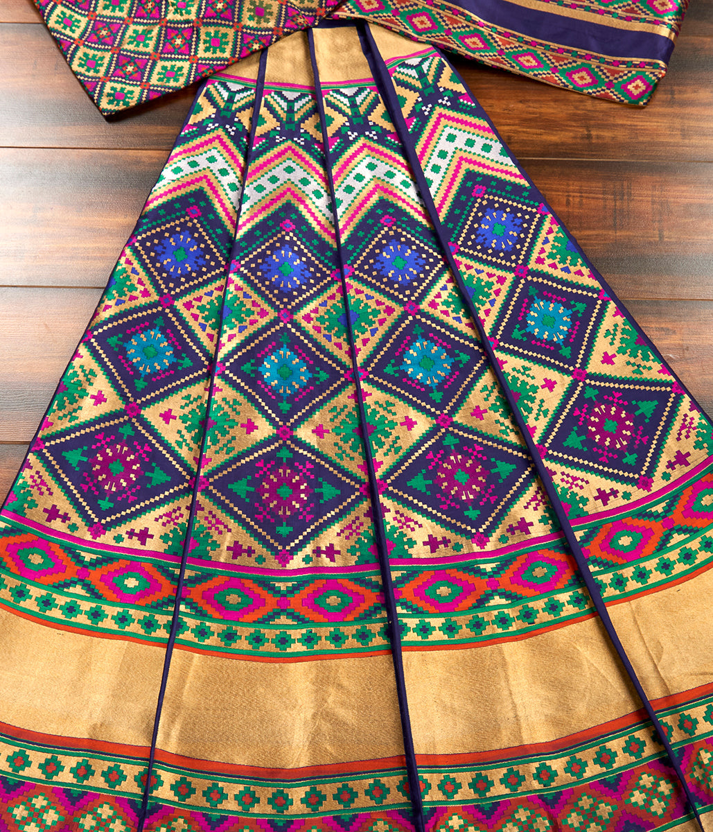 Handloom_Blue_Patola_Silk_Banarasi_Lehenga_with_Cutwork_WeaverStory_02