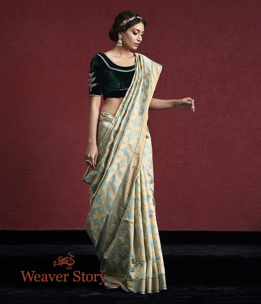Handwoven_Powder_Blue_Chanderi_Silk_Saree_with_Zari_Jaal_WeaverStory_02