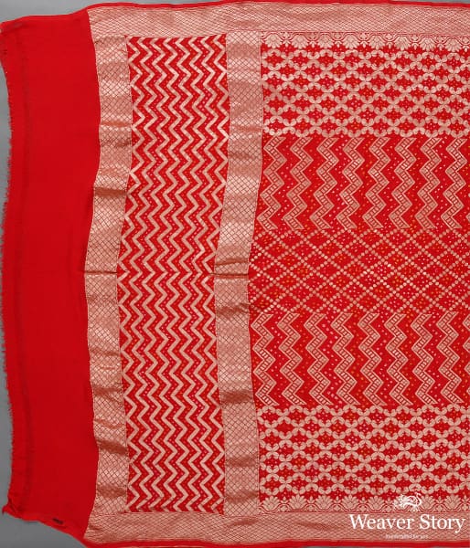 Handwoven_Red_Banarasi_Bandhej_Dupatta_WeaverStory_02