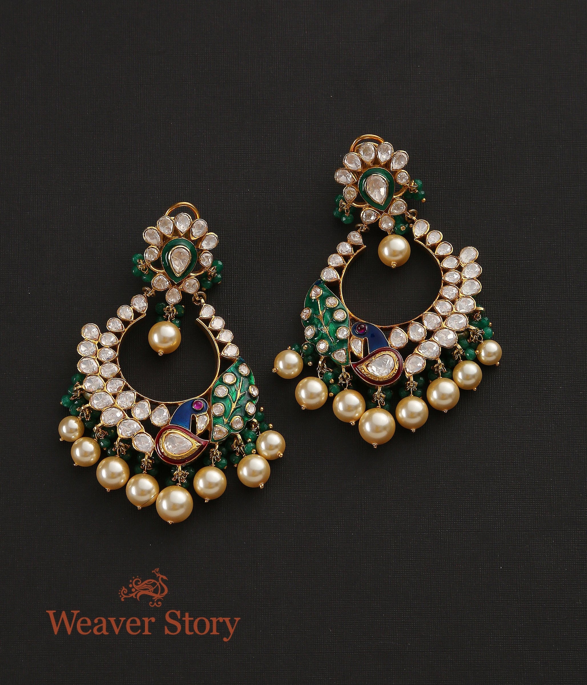 Morpankhi_Chandbala_with_Moissanite_Polki_Crafted_in_Pure_Silver_WeaverStory_03