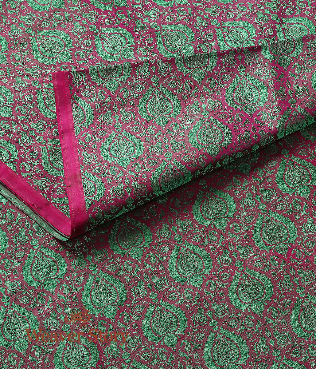 Handloom_Green_and_Purple_Self_Tanchoi_Fabric_WeaverStory_02
