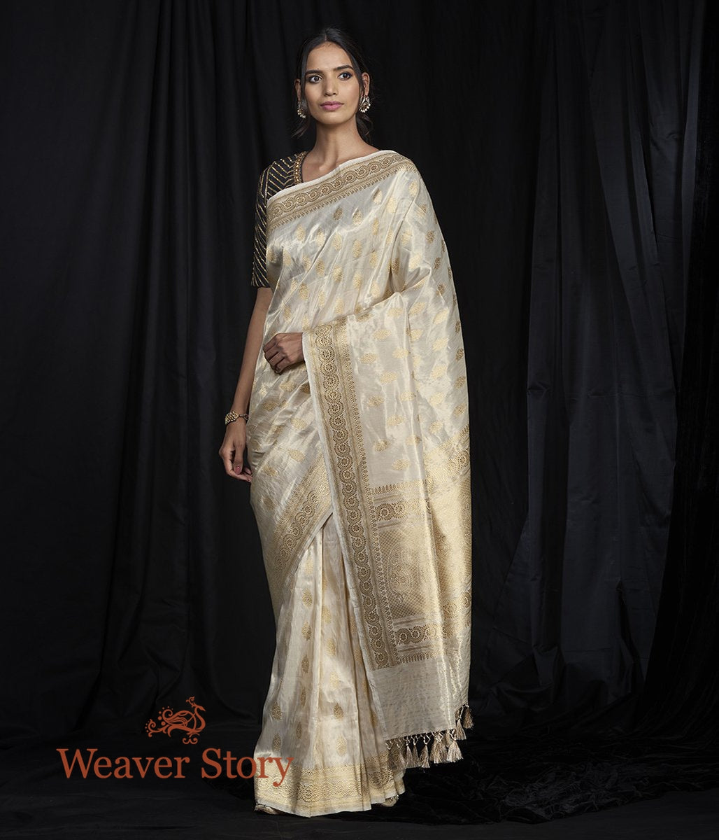 Handwoven_Beige_and_Gold_Tissue_Saree_WeaverStory_02