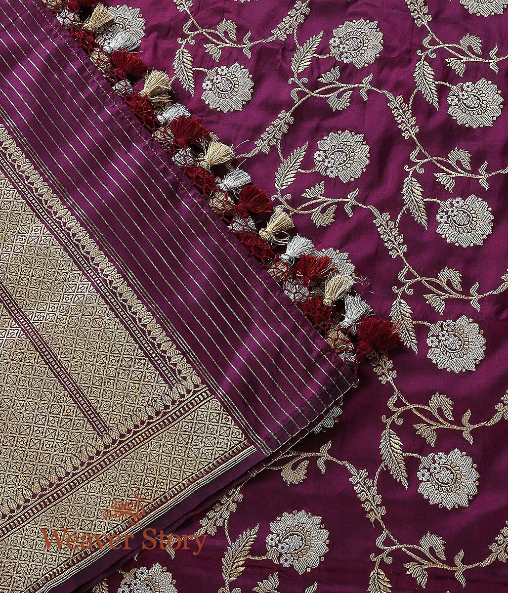 Handloom_Purple_Sona_Rupa_Kadhwa_Jangla_Dupatta_WeaverStory_02